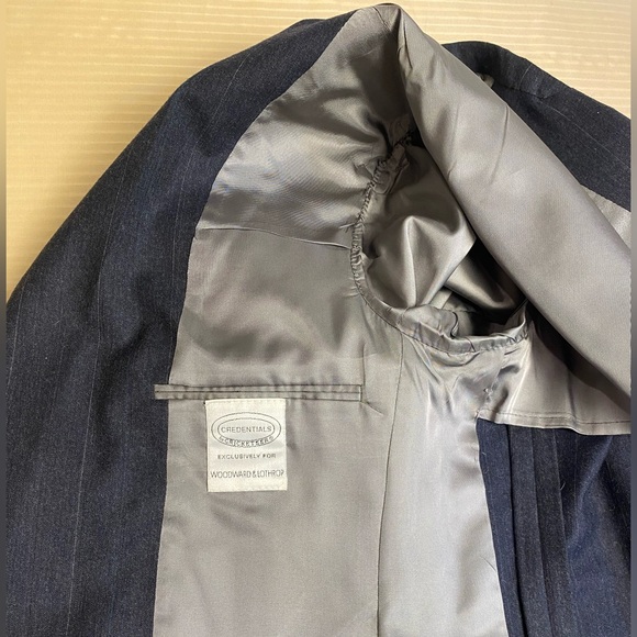 Wool men suit dark grey 40L - Picture 9 of 16